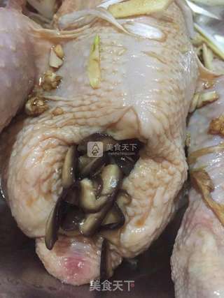 香菇扒鸡的做法步骤:6