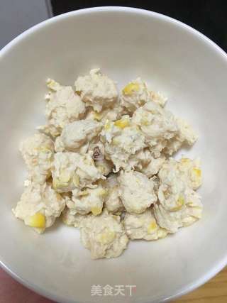 宝宝辅食~鸡肉玉米肠的做法步骤：7