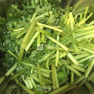 蒜炒塘好菜的做法步骤:2