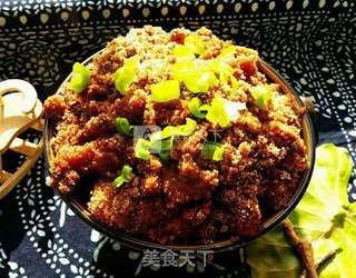 粉蒸肉的做法步骤:8
