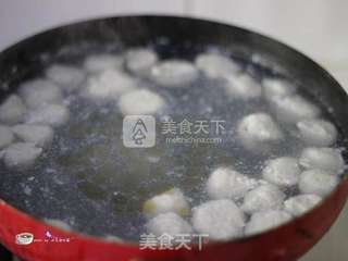 高蛋白低脂肪之手工鱼丸汤的做法步骤:7
