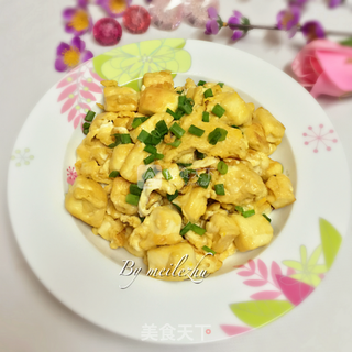 鸡蛋刨豆腐的做法步骤:9