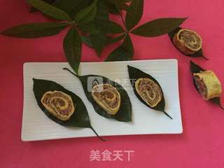 猪肉蛋卷的做法步骤:8