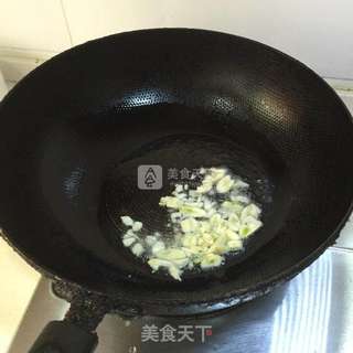 蒜炒塘好菜的做法步骤:3