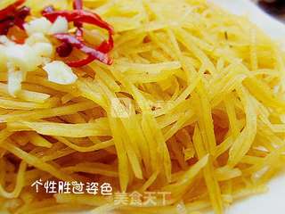 川味酸辣土豆丝的做法步骤:8