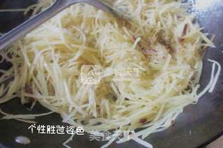 川味酸辣土豆丝的做法步骤:4