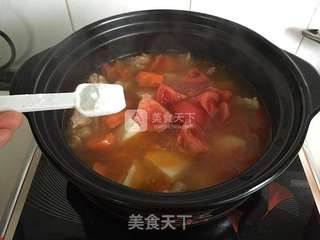 西红柿土豆牛腩煲的做法步骤:7