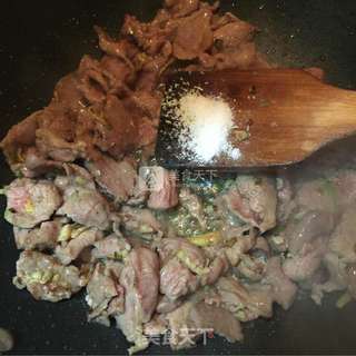 爆炒羊肉的做法步骤:9