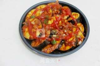 酸辣烤茄子的做法步骤:7