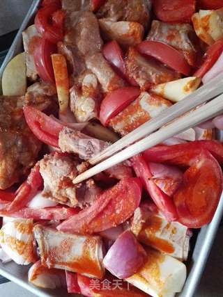 时蔬烤排骨的做法步骤:8