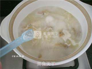 金线鱼浓汤的做法步骤:8