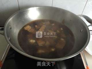 五花肉焖扁豆的做法步骤:5