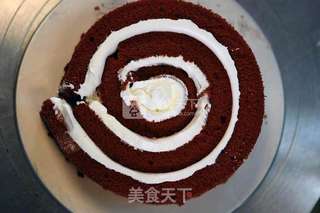 德普烤箱食谱——红丝绒漩涡蛋糕的做法步骤:12