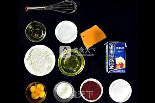 德普烤箱食谱——红丝绒漩涡蛋糕的做法步骤：1