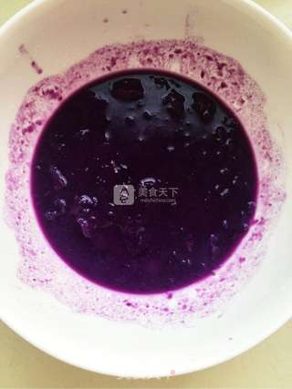 枣泥紫薯米花饼的做法步骤:2
