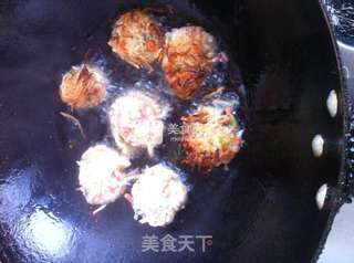 煎烧素萝卜丸子的做法步骤：9