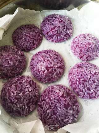 枣泥紫薯米花饼的做法步骤:10