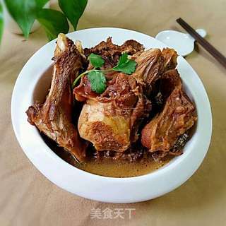 酱烧羊腿的做法步骤:12