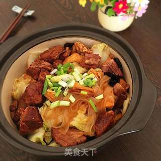 牛肉炖粉条的做法步骤:16