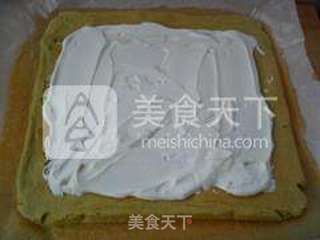 抹茶蛋糕卷的做法步骤:12