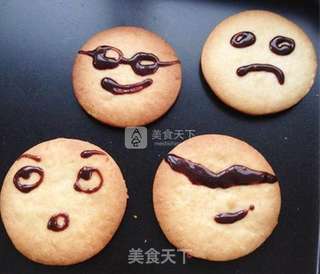 巧克力娃娃头饼干的做法步骤:19