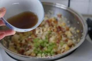 火腿粒蛋炒饭的做法步骤：8