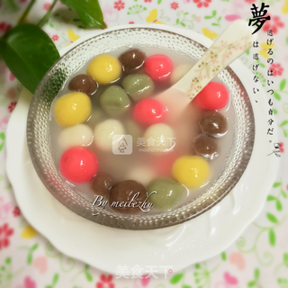 多彩汤圆的做法步骤:13