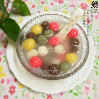 多彩汤圆的做法步骤:14