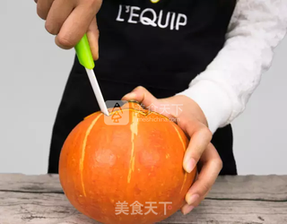 南瓜牛奶羹的做法步骤:2