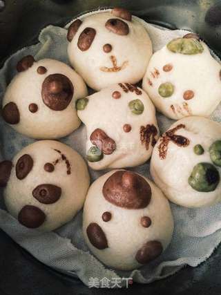 卡通豆沙包的做法步骤:17