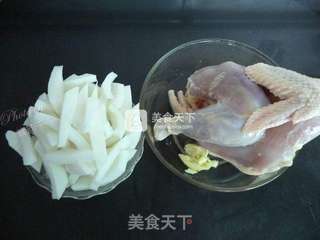 椰子煲老鸡的做法步骤:4