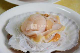 比手掌还大的扇贝【蒜蓉粉丝蒸虾夷贝】的做法步骤:9