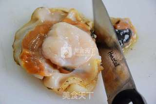 比手掌还大的扇贝【蒜蓉粉丝蒸虾夷贝】的做法步骤:4