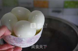 豆干鸡蛋卤鸭舌的做法步骤:6