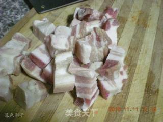 银杏炖五花肉的做法步骤:3