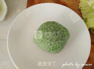 翡翠猪肉白菜水饺的做法步骤:4