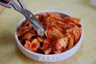 韩流里的暖锅【辣白菜豆腐汤】的做法步骤:3