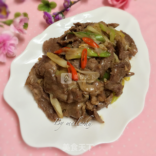 大葱爆羊肉的做法步骤:13