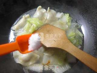 白菜粉皮煮饺子的做法步骤：7