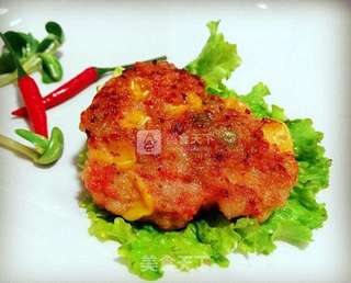 香香甜甜我最爱——青豆玉米鲜虾饼的做法步骤:9
