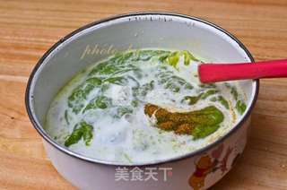 菠菜虾肉丸子的做法步骤:6
