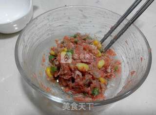 香香甜甜我最爱——青豆玉米鲜虾饼的做法步骤:5