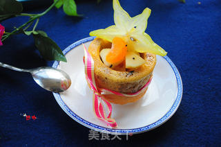 简单下午甜点—核桃水果蛋糕的做法步骤:15