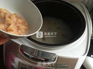 香菇核桃滑鸡粥的做法步骤:5