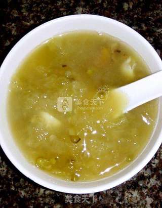 雪耳莲子绿豆糖水的做法步骤:9