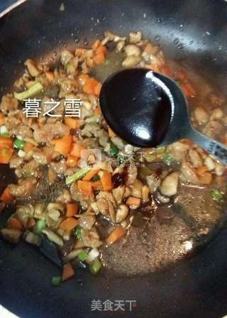 香菇肉酱面的做法步骤:6