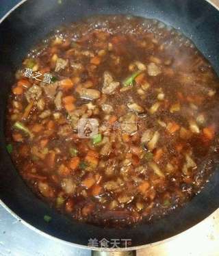 香菇肉酱面的做法步骤:7