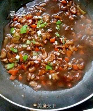 香菇肉酱面的做法步骤:8