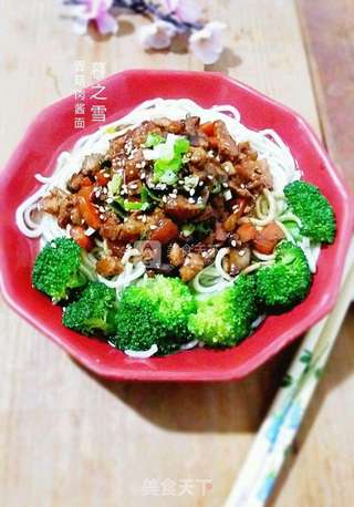 香菇肉酱面的做法步骤:11