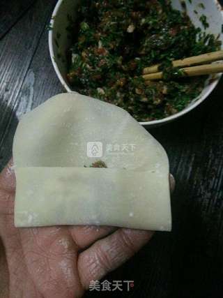 荠菜猪肉馄饨的做法步骤:12